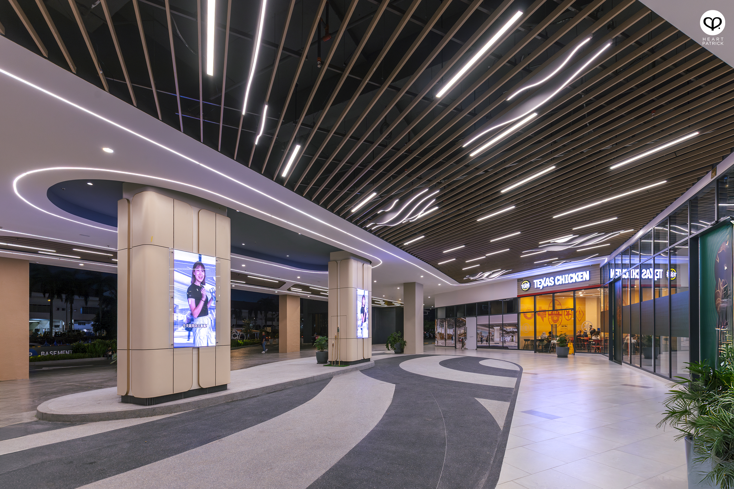 heartpatrick shopping mall retail interior photography 168 park mall selayang designtone