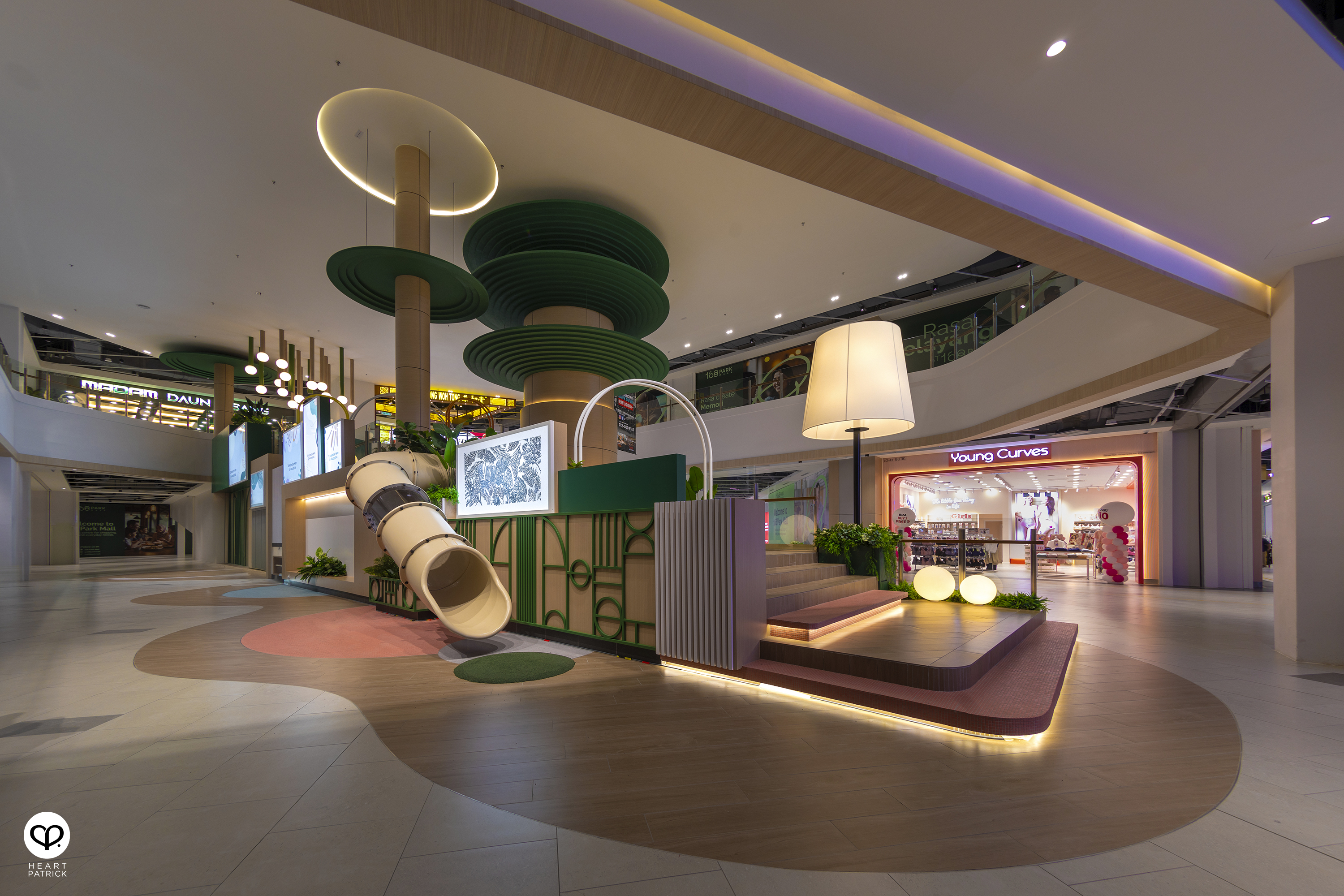heartpatrick shopping mall retail interior photography 168 park mall selayang designtone