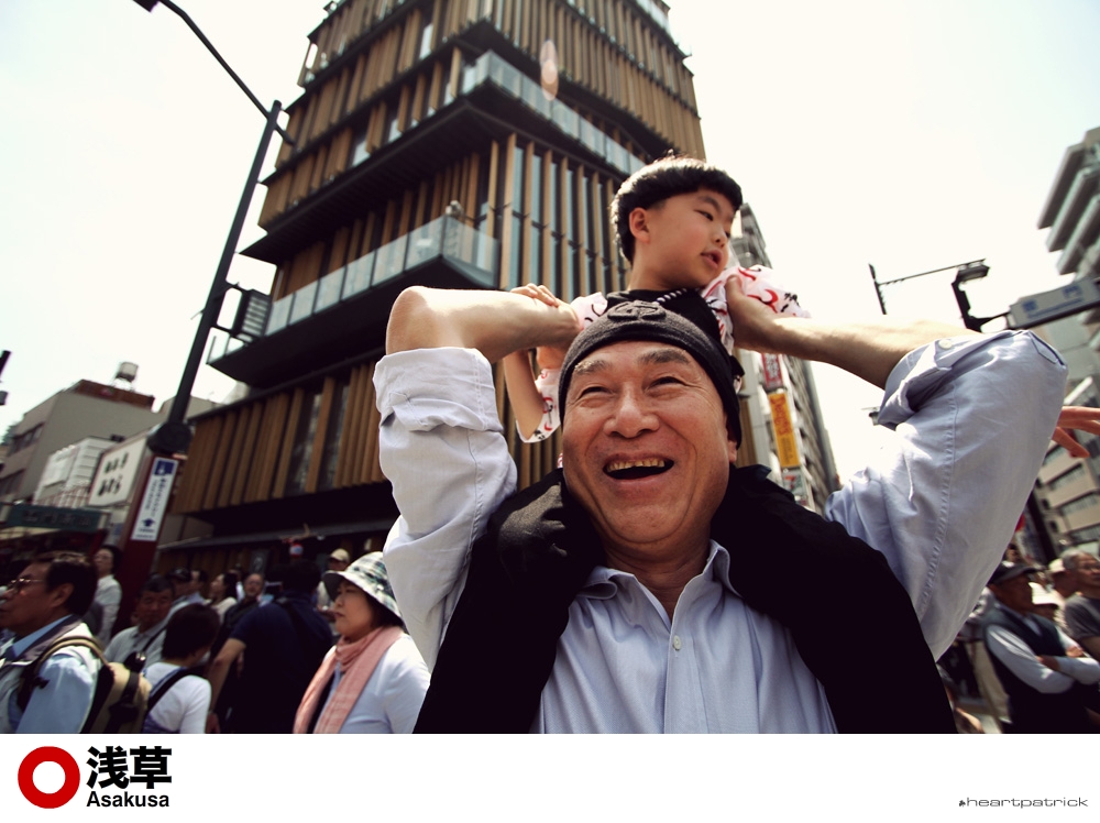 heartpatrick tokyo sanja matsuri asakua father and son
