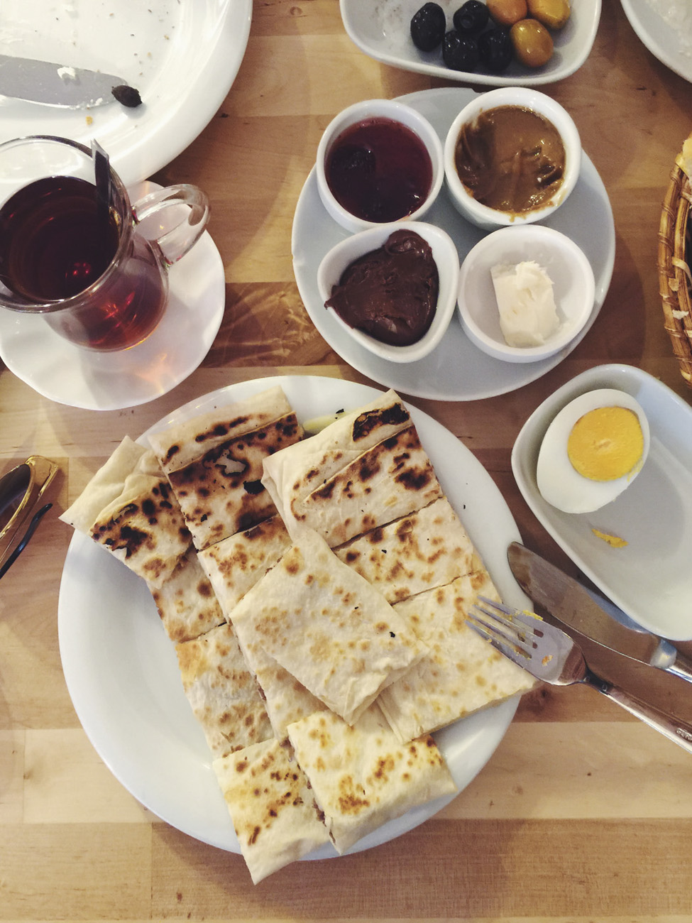 turkey turksih breakfast spread van kahvalti evi