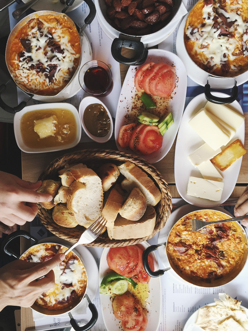 turkey kale cafe traditional turkey breakfast spread