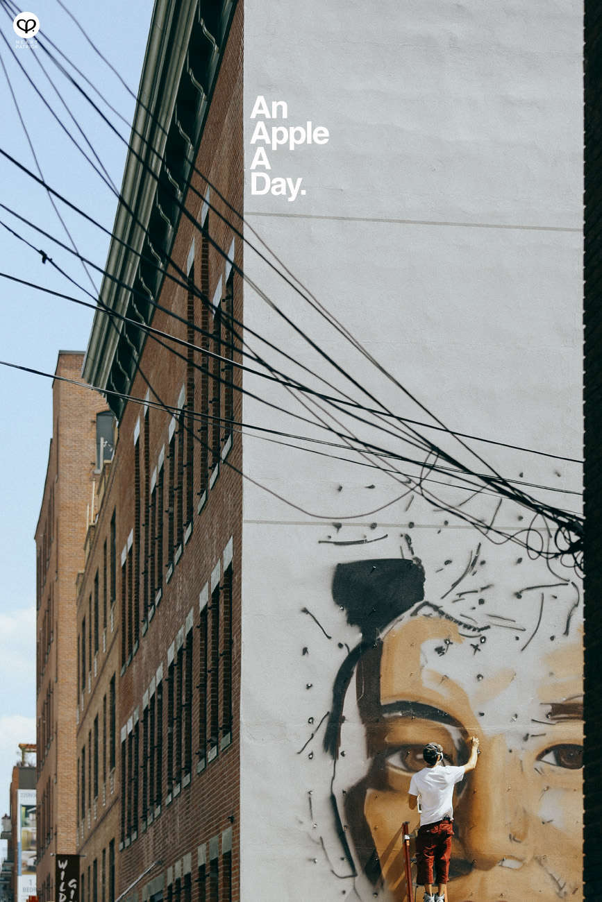 tinypeopleinbigplaces new york travel street photography brooklyn williamsburg street artist wall mural spray paint