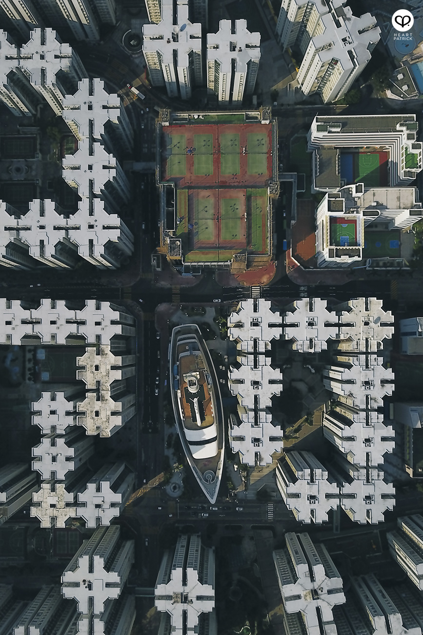 heartpatrick street urban photography hong kong aerial photography mavic pro drone