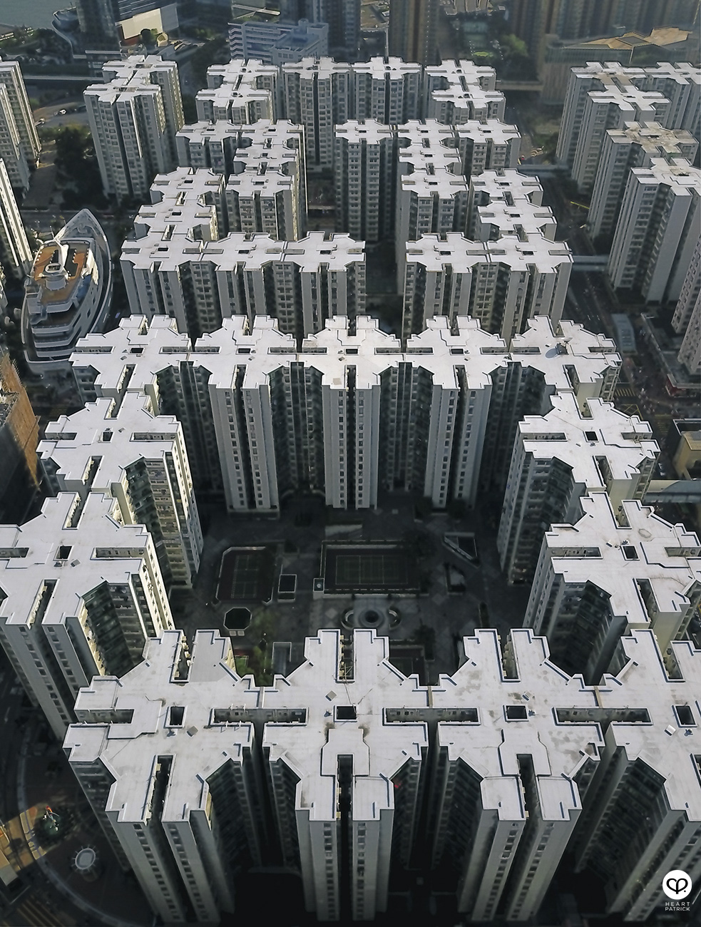 heartpatrick street urban photography hong kong aerial photography mavic pro drone