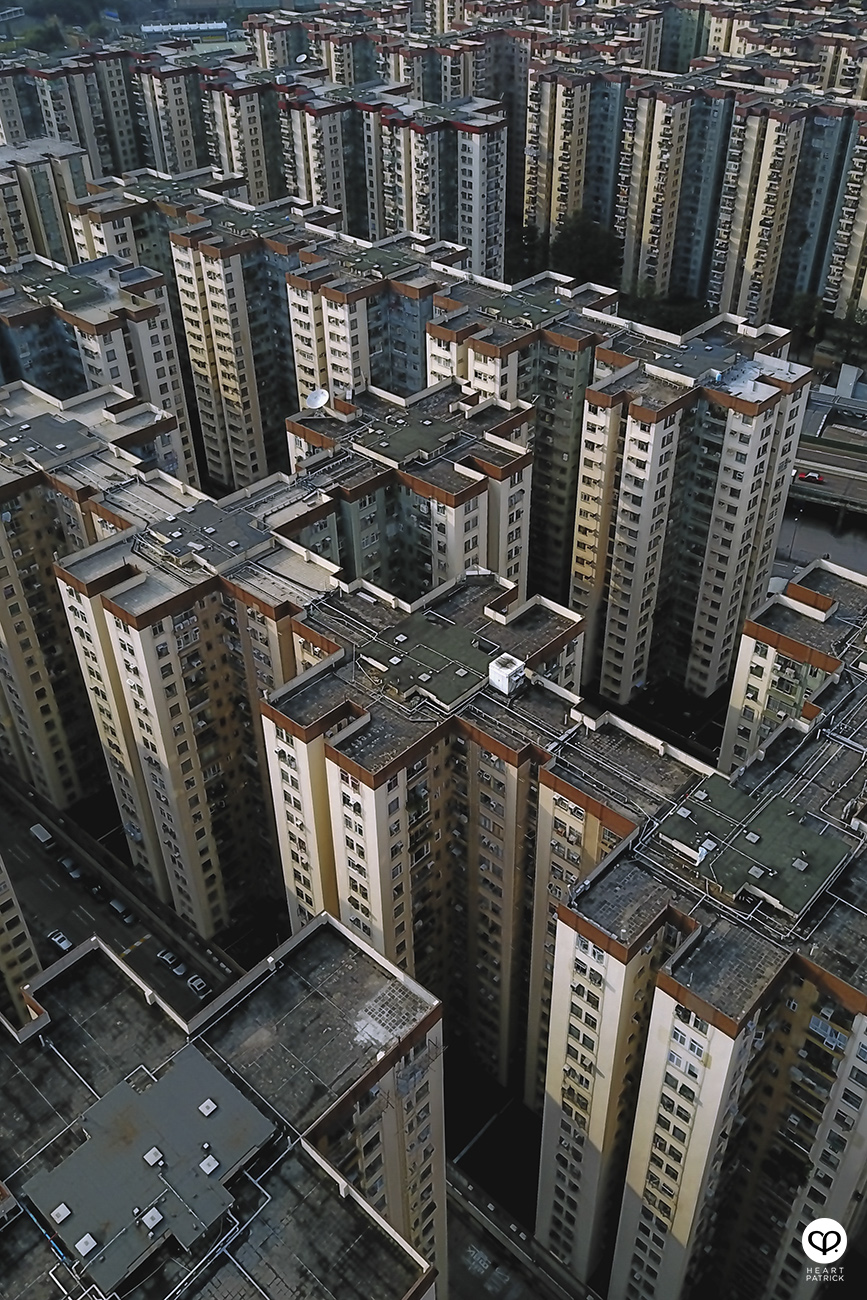 heartpatrick street urban photography hong kong aerial photography mavic pro drone