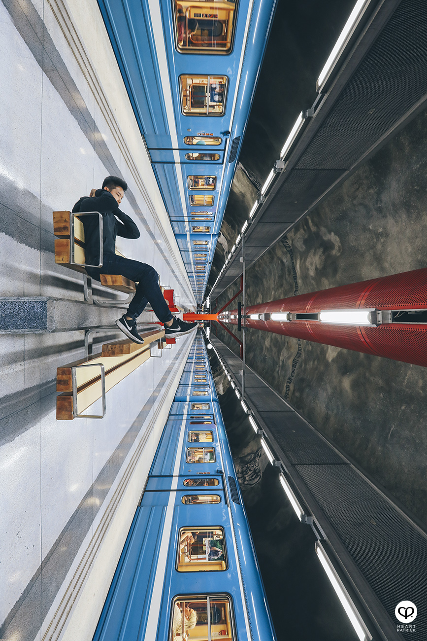 heartpatrick stockholm sweden subway train station underground art