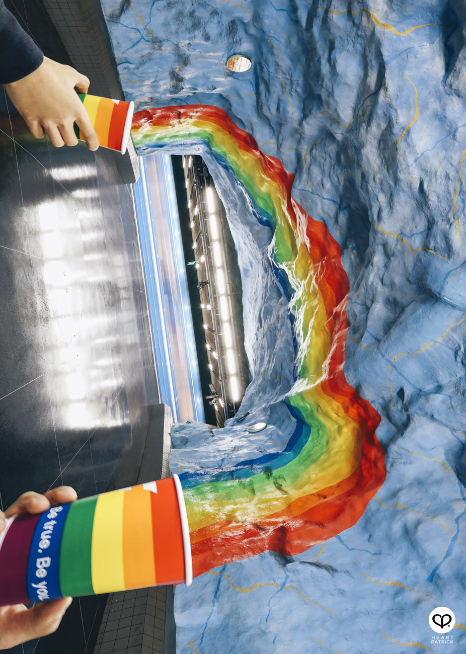 heartpatrick stockholm sweden subway train station underground art