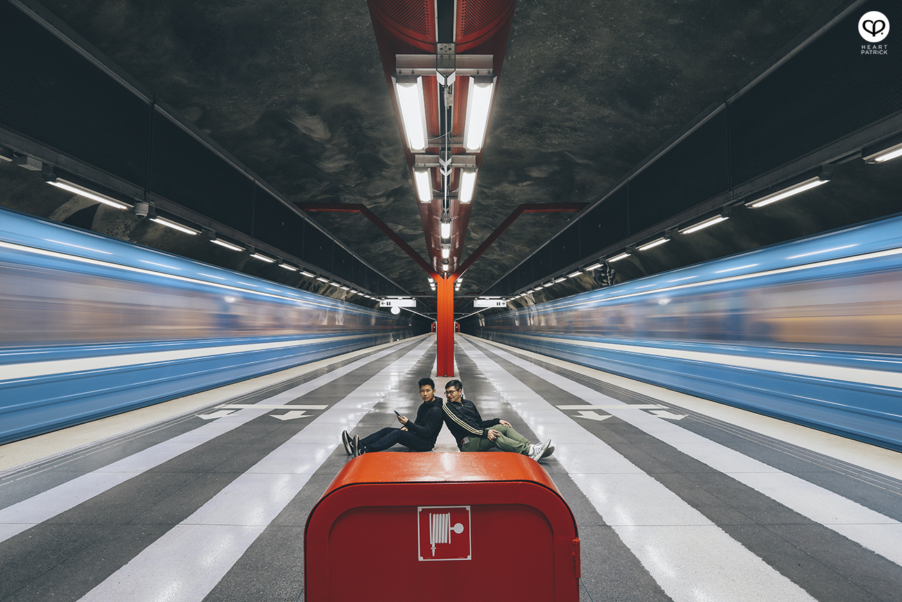 heartpatrick stockholm sweden subway train station underground art