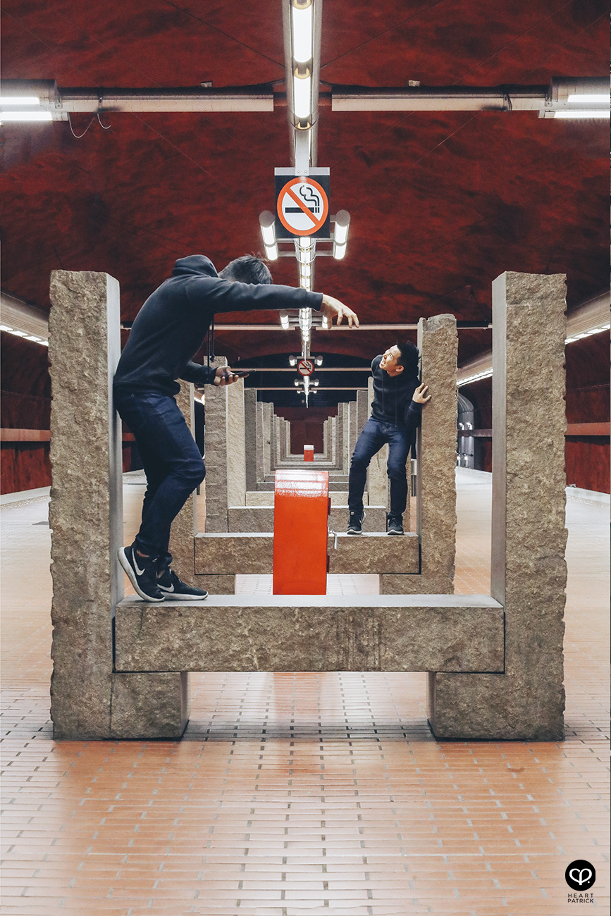 heartpatrick stockholm sweden subway train station underground art
