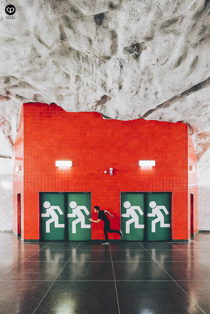 heartpatrick stockholm sweden subway train station underground art