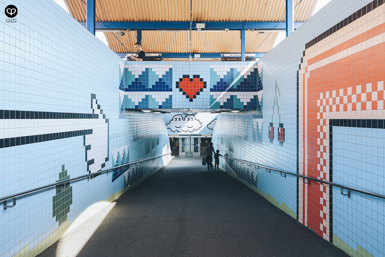 heartpatrick stockholm sweden subway train station underground art