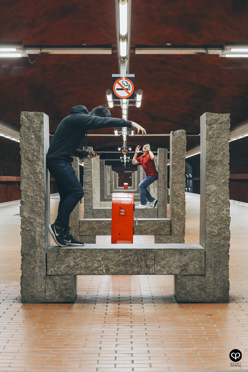 heartpatrick stockholm sweden subway train station underground art