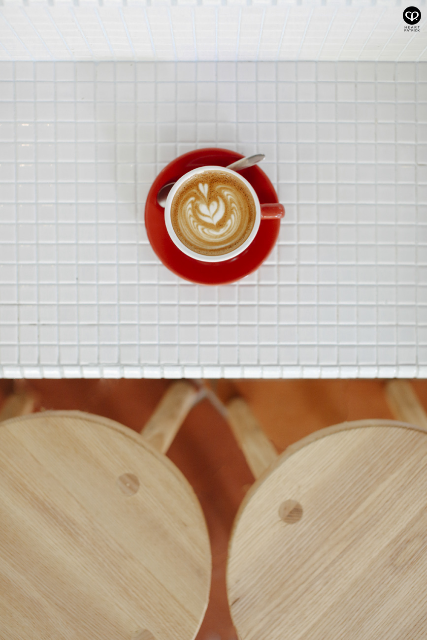 heartpatrick singapore caf� cafehopping ang mo kio interior design industrial space latte art white mosaic tiles
