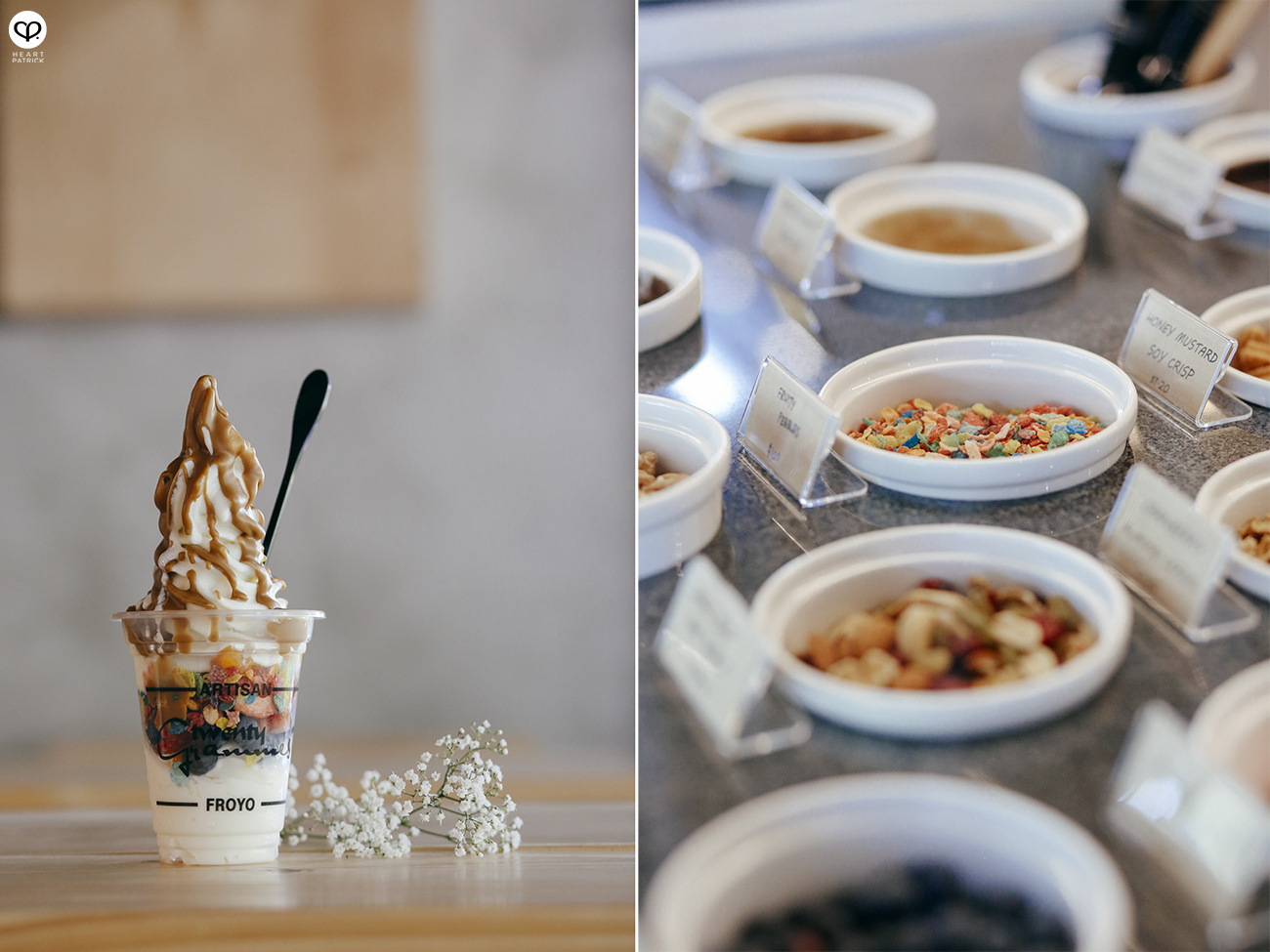 heartpatrick singapore caf� cafehopping ang mo kio interior design industrial space froyo diferent toppings