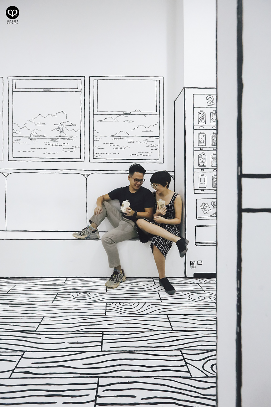 heartpatrick couple portraits photography 2D bubble tea caf� sunway geo