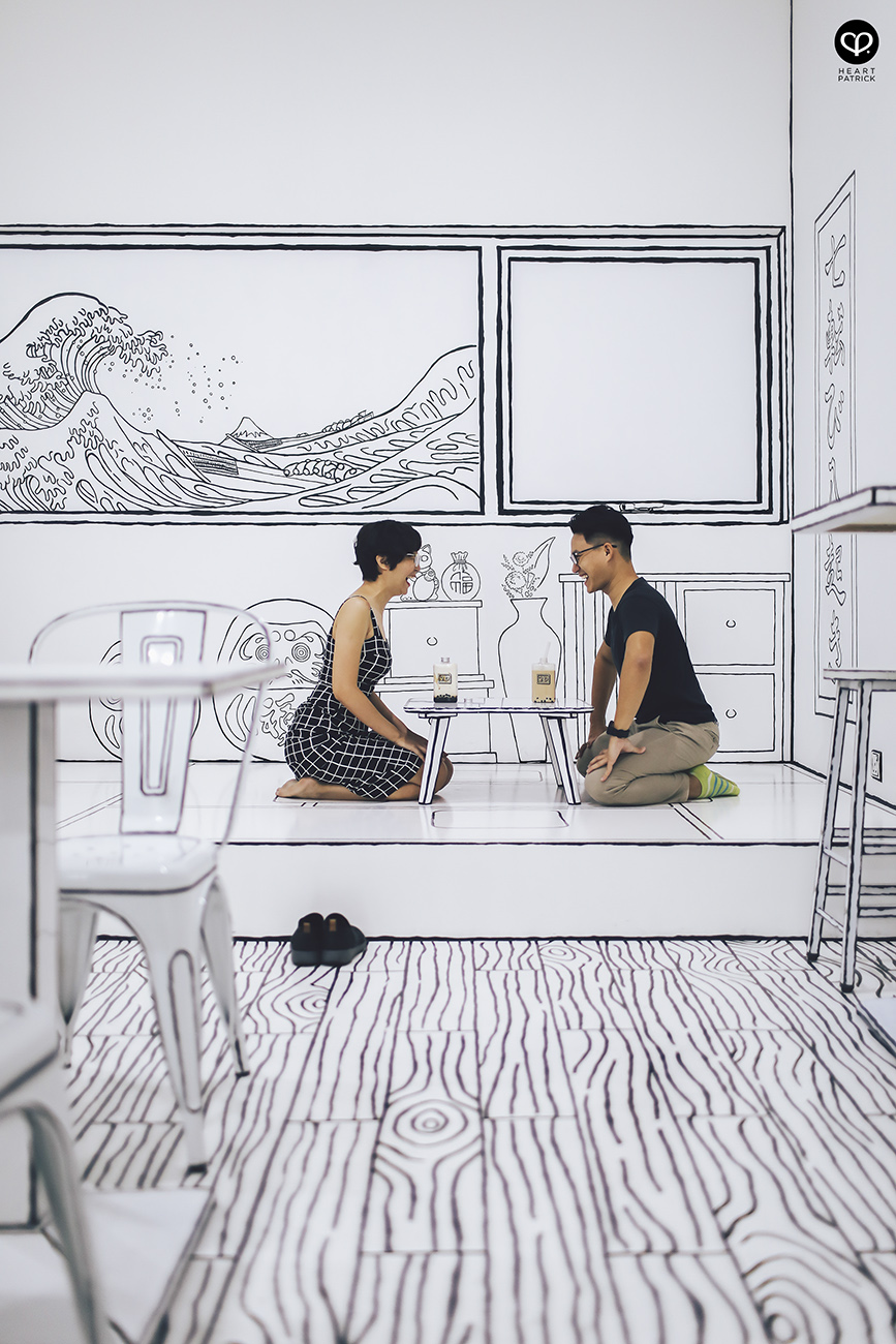 heartpatrick couple portraits photography 2D bubble tea caf� sunway geo
