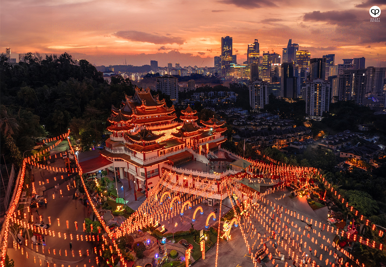 heartpatrick thean hou temple kuala lumpur chinese new year 2024