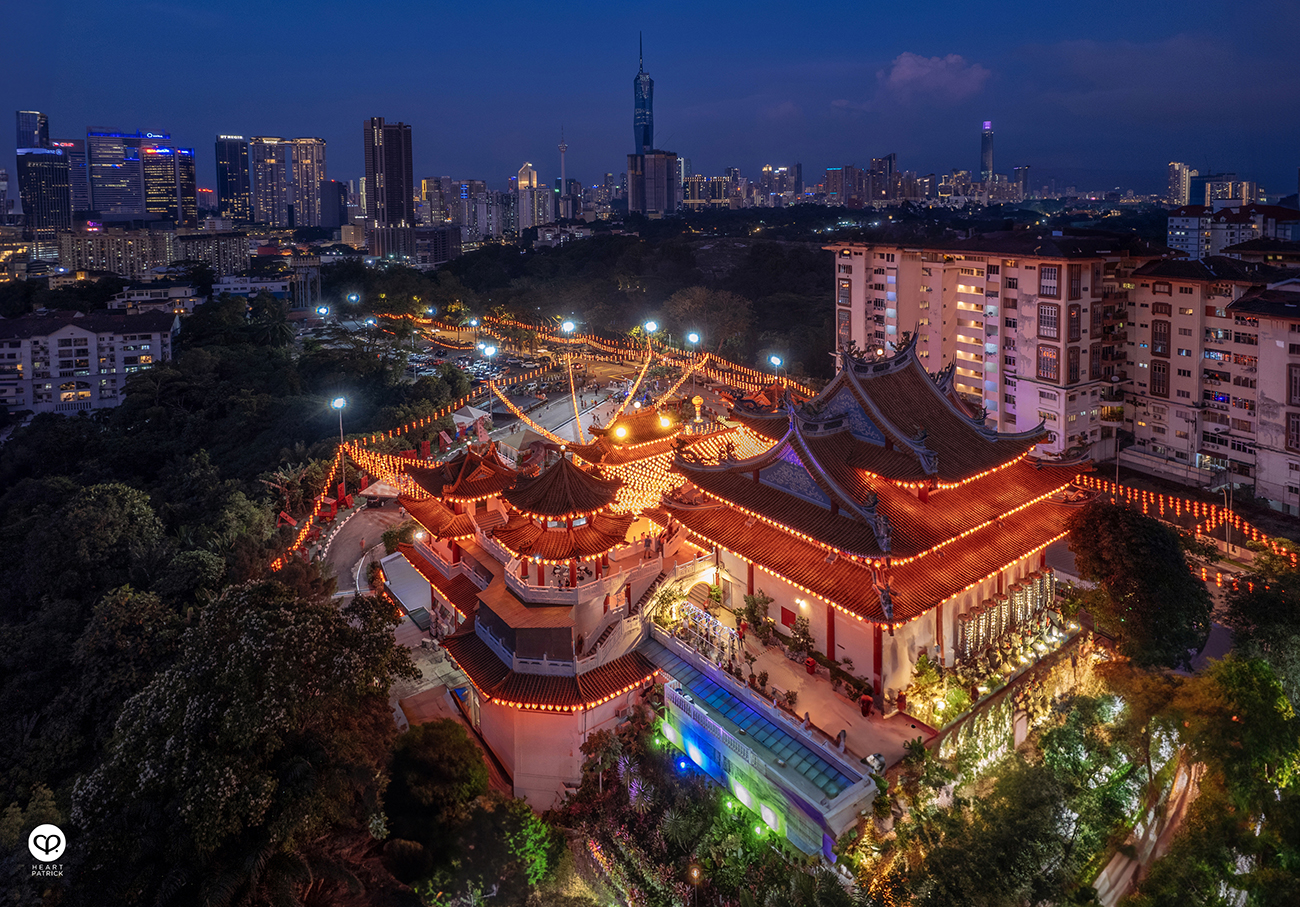 heartpatrick thean hou temple kuala lumpur chinese new year 2024