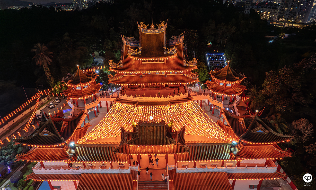 heartpatrick thean hou temple kuala lumpur chinese new year 2024