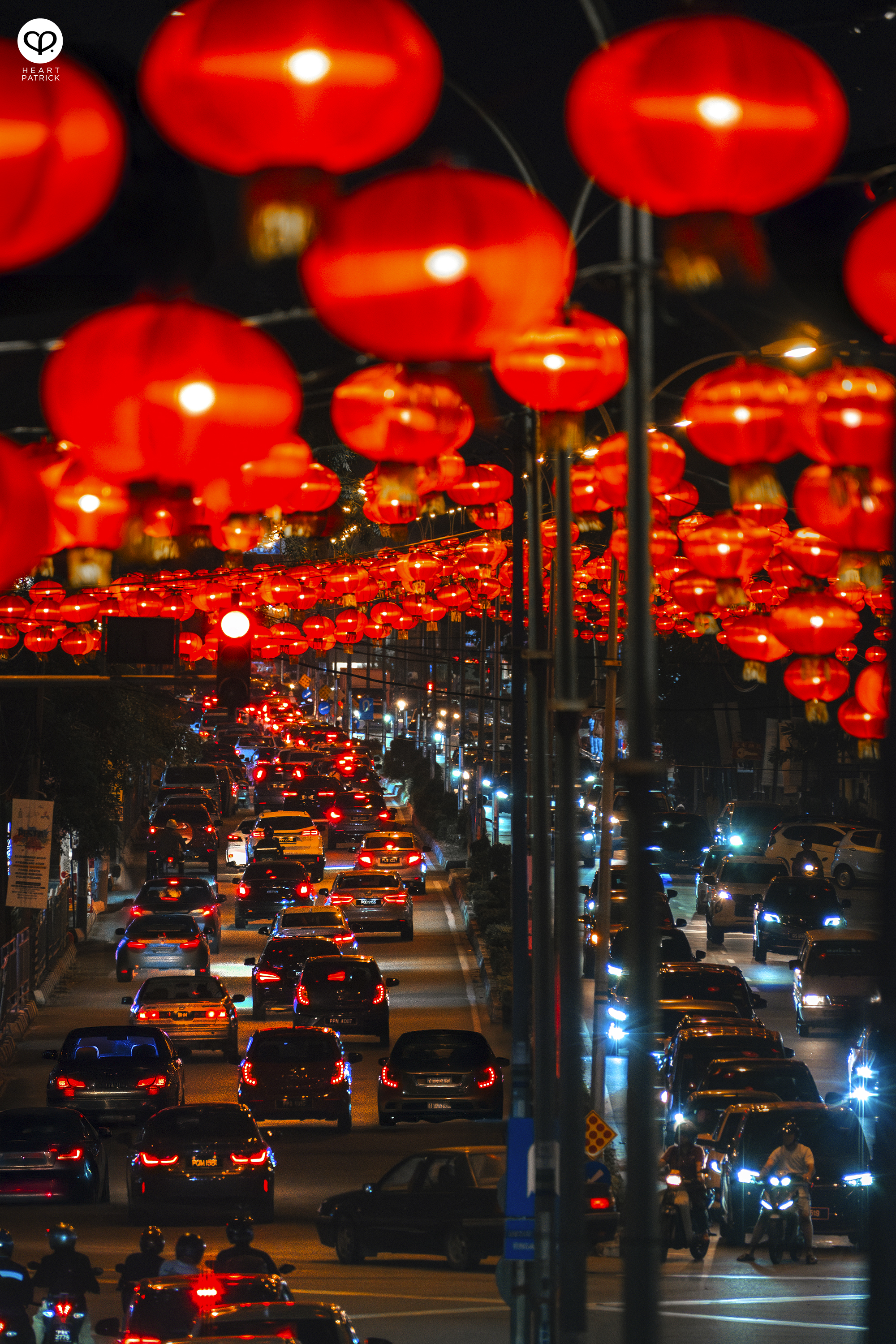 heartpatrick street heritage photography chinese new year 2025 butterworth malaysia raja uda lanterns