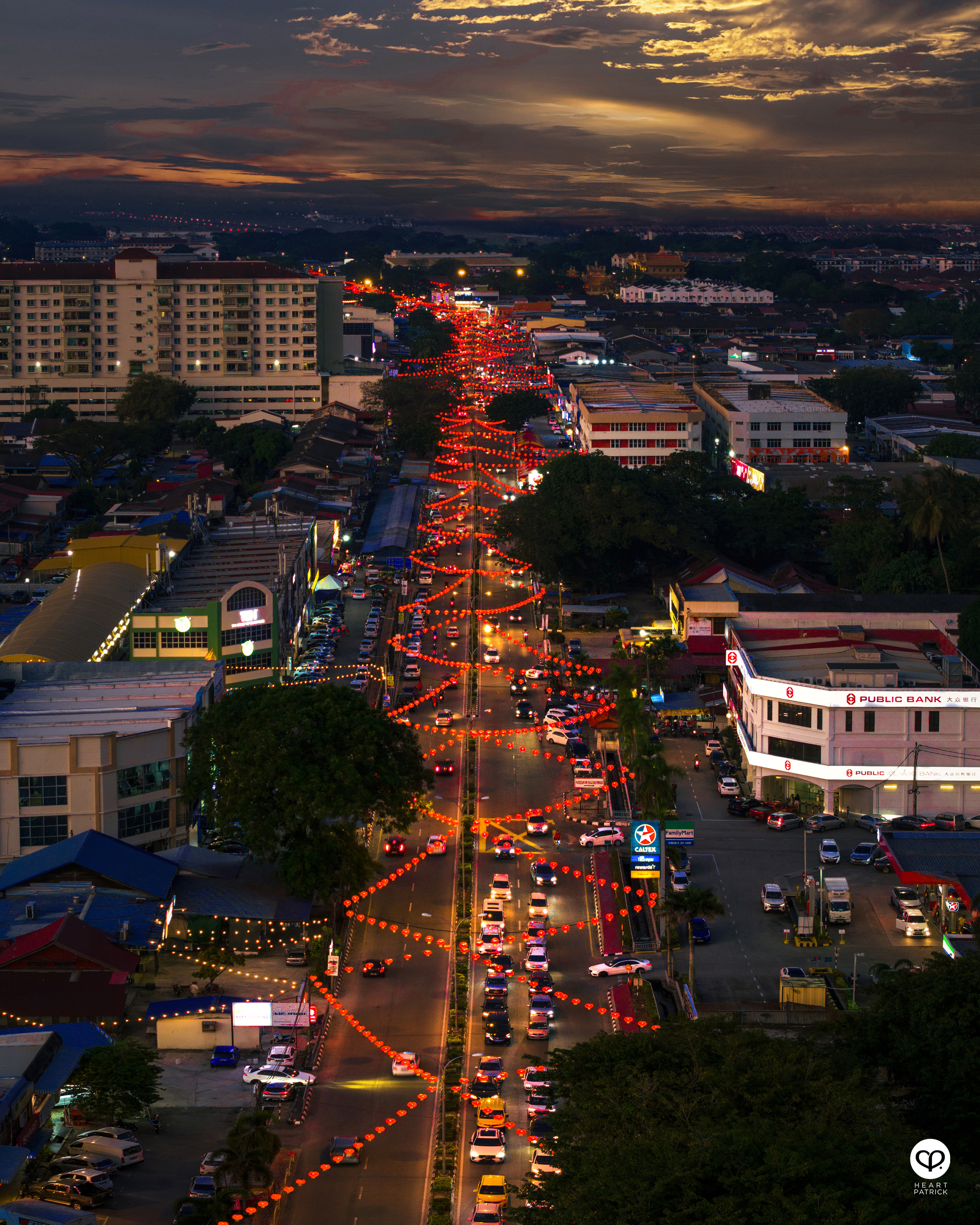 heartpatrick street heritage photography chinese new year 2025 butterworth malaysia raja uda lanterns
