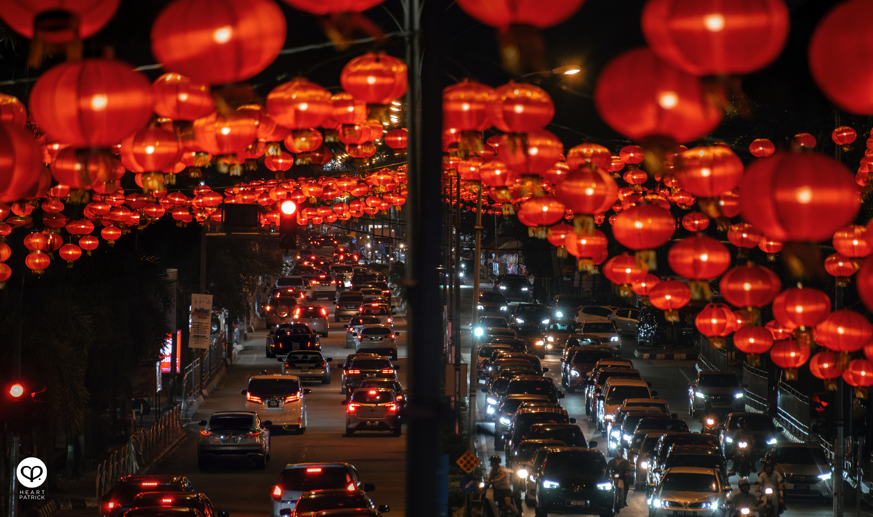 heartpatrick street heritage photography chinese new year 2025 butterworth malaysia raja uda lanterns