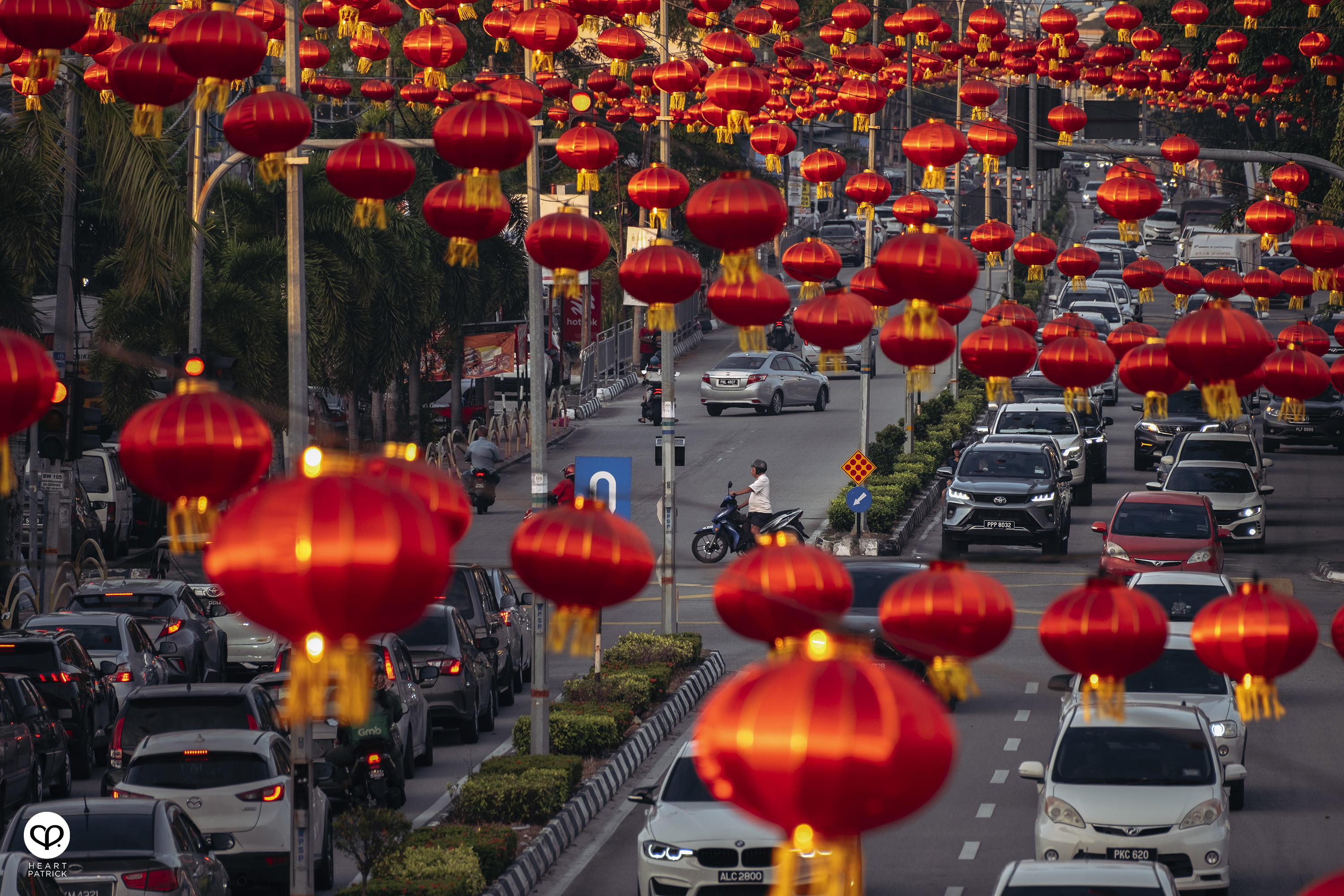 heartpatrick street heritage photography chinese new year 2025 butterworth malaysia raja uda lanterns
