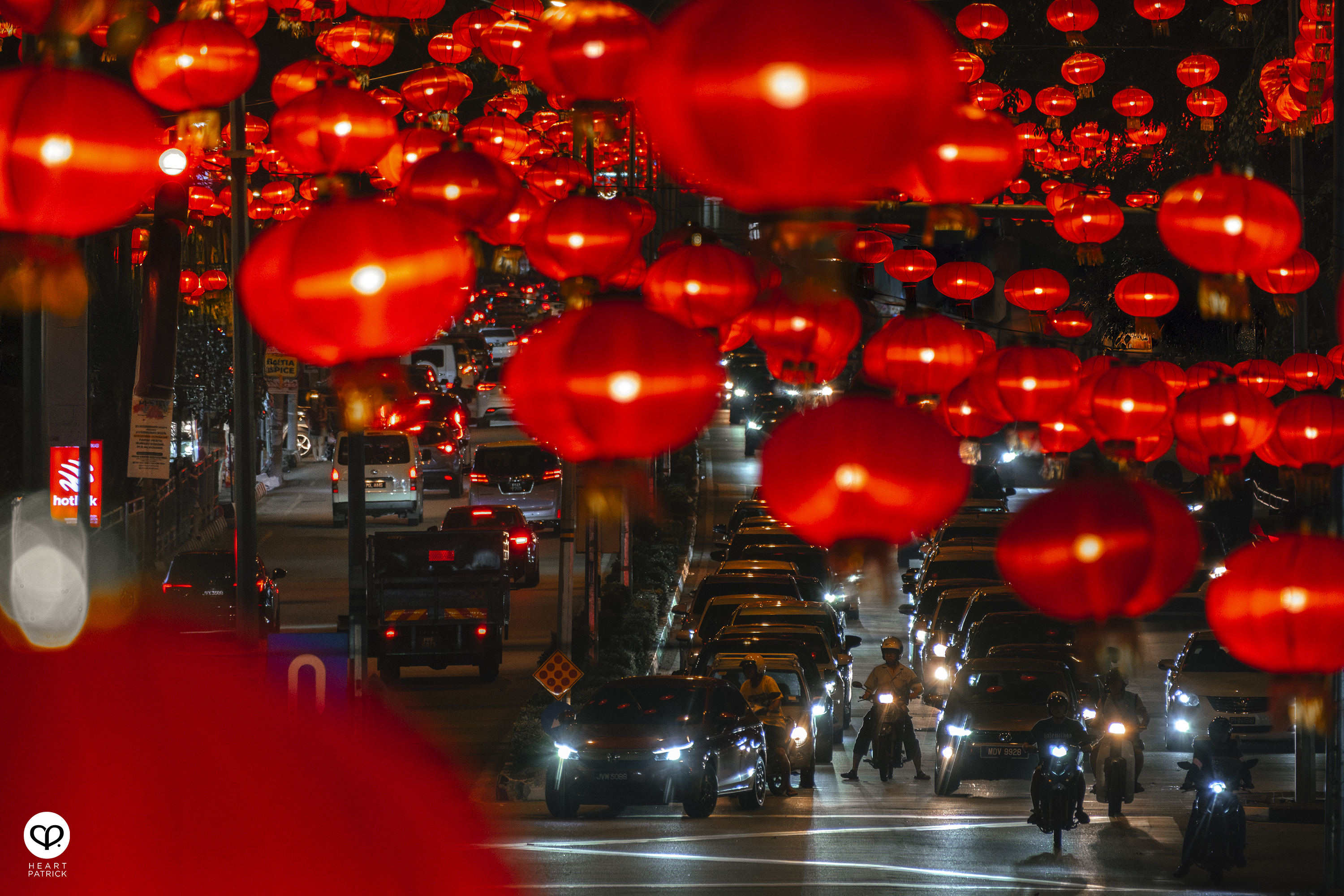 heartpatrick street heritage photography chinese new year 2025 butterworth malaysia raja uda lanterns