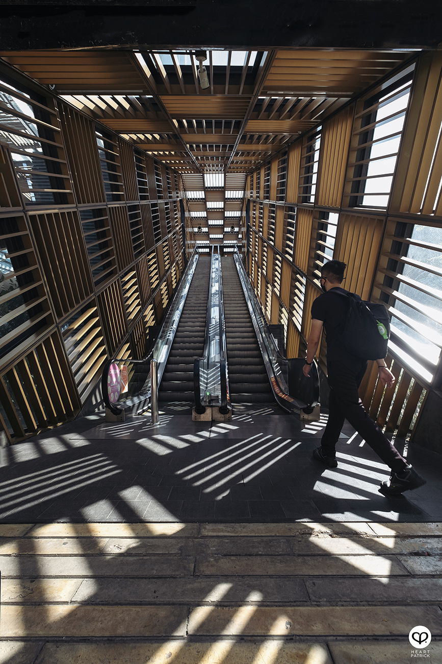 heartpatrick photographer malaysia urban exploring street photography kl sentral monorail station overhead pedestrian bridge