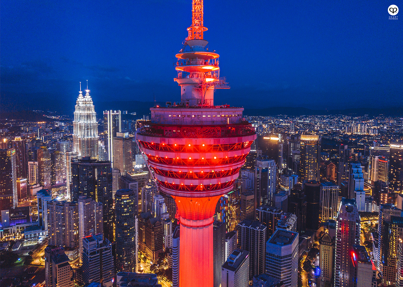 heartpatrick aerial urban exploring kl tower kuala lumpur malaysia dji mavic pro