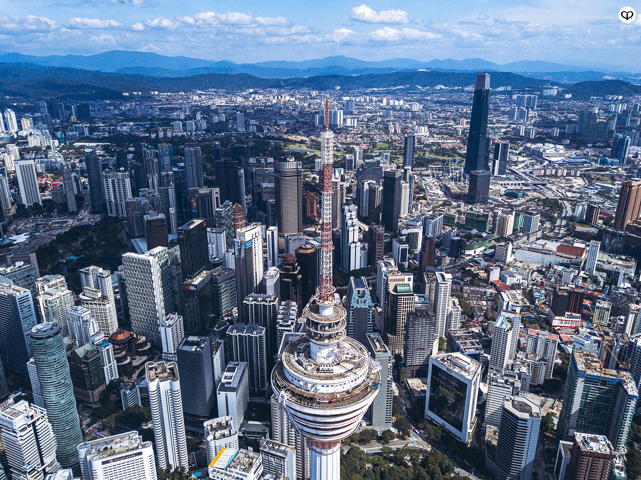heartpatrick aerial urban exploring kl tower kuala lumpur malaysia dji mavic pro