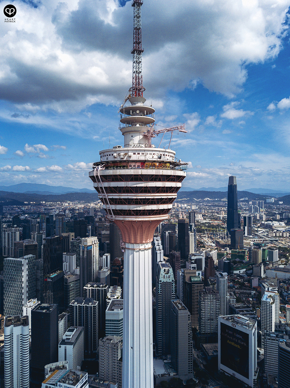 heartpatrick aerial urban exploring kl tower kuala lumpur malaysia dji mavic pro