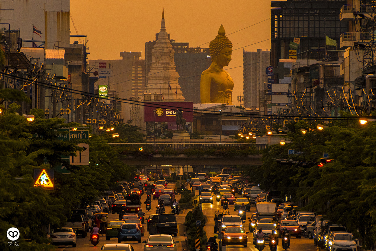 heartpatrick wak paknam buddhist temple bangkok thailand