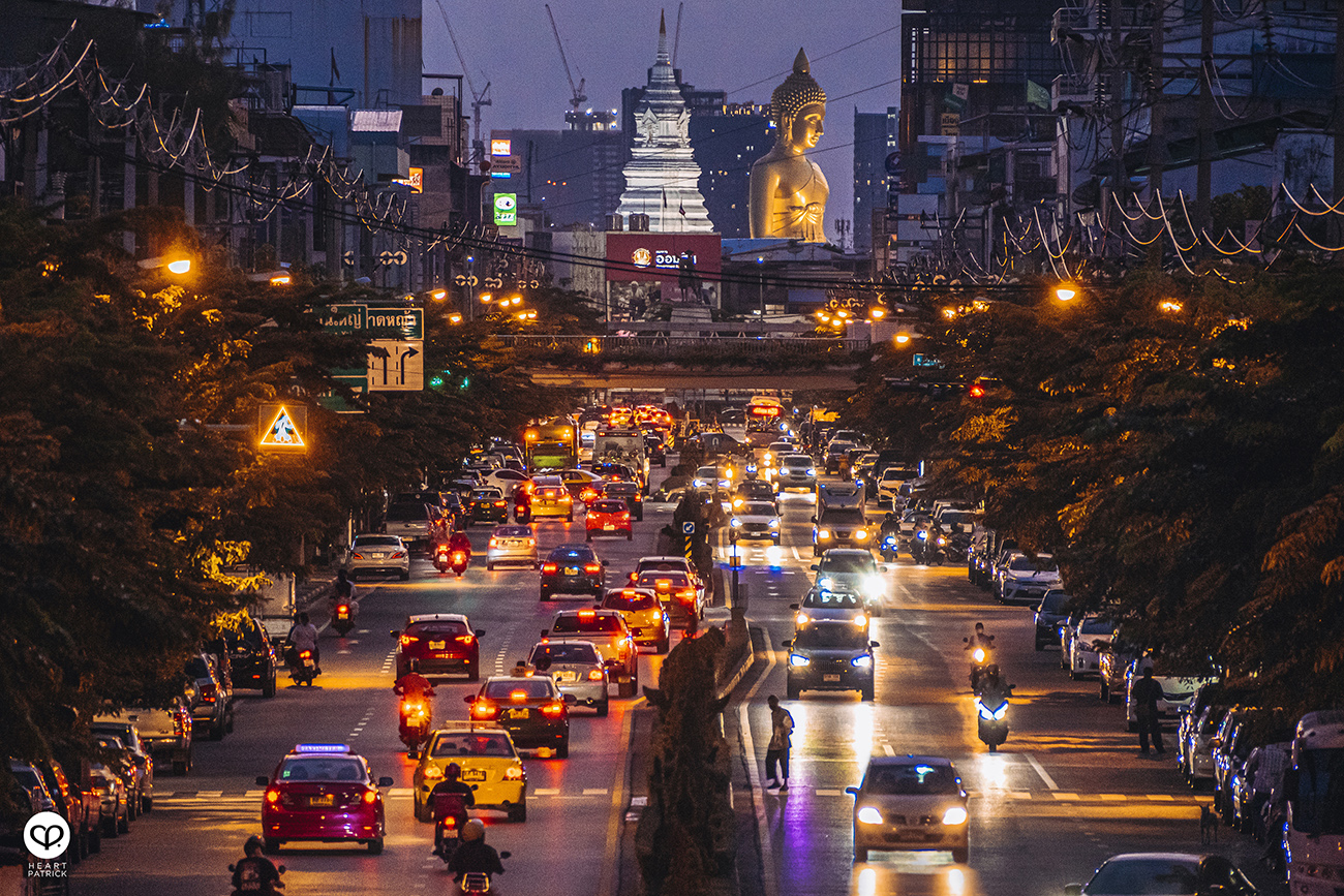 heartpatrick wak paknam buddhist temple bangkok thailand