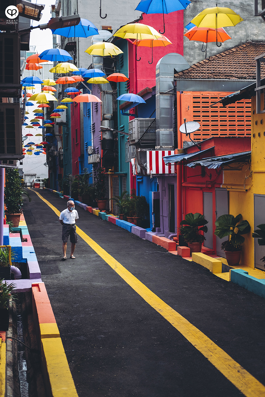 heartpatrick urban exploring colorful backlane brickfield umbrella