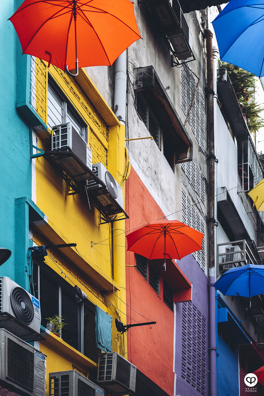 heartpatrick urban exploring colorful backlane brickfield umbrella