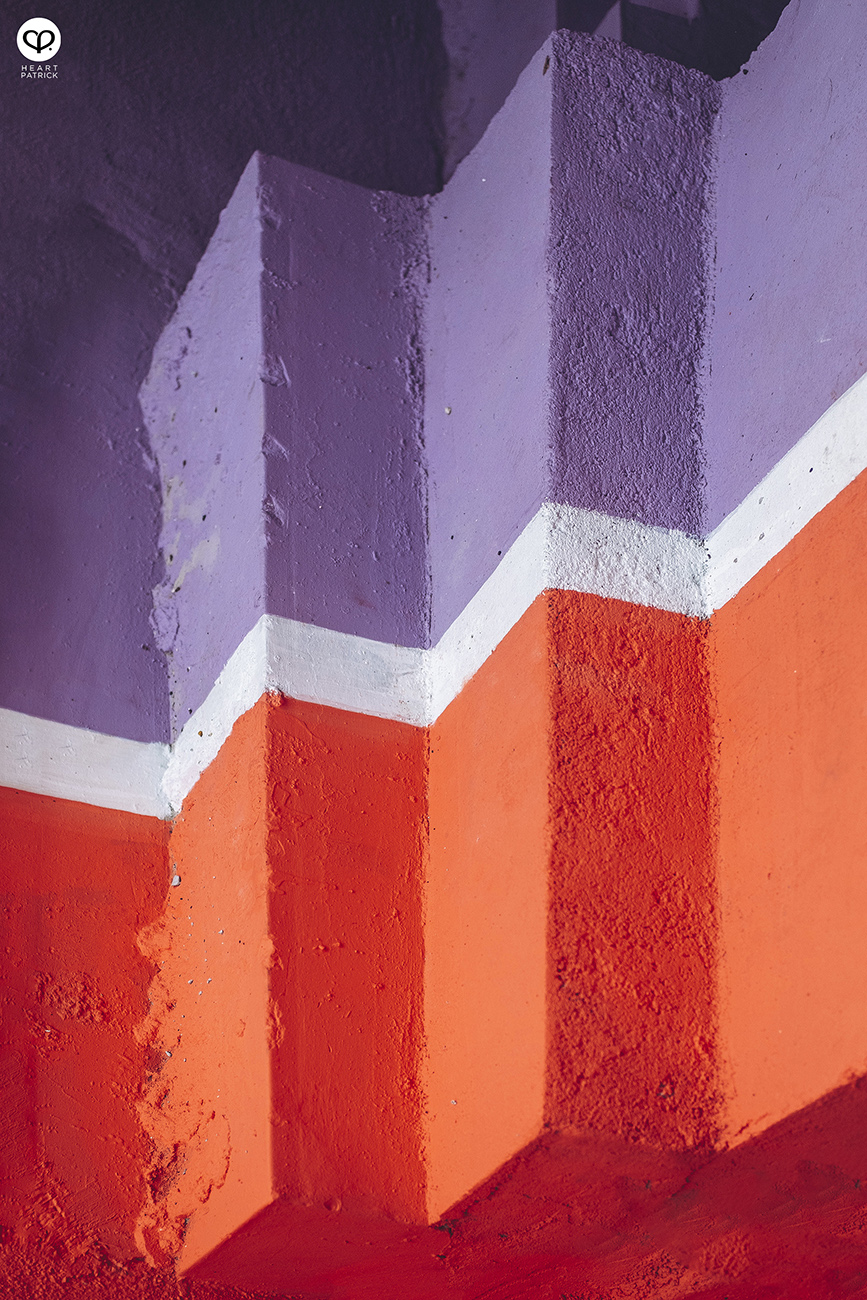 heartpatrick urban exploring colorful backlane brickfield umbrella