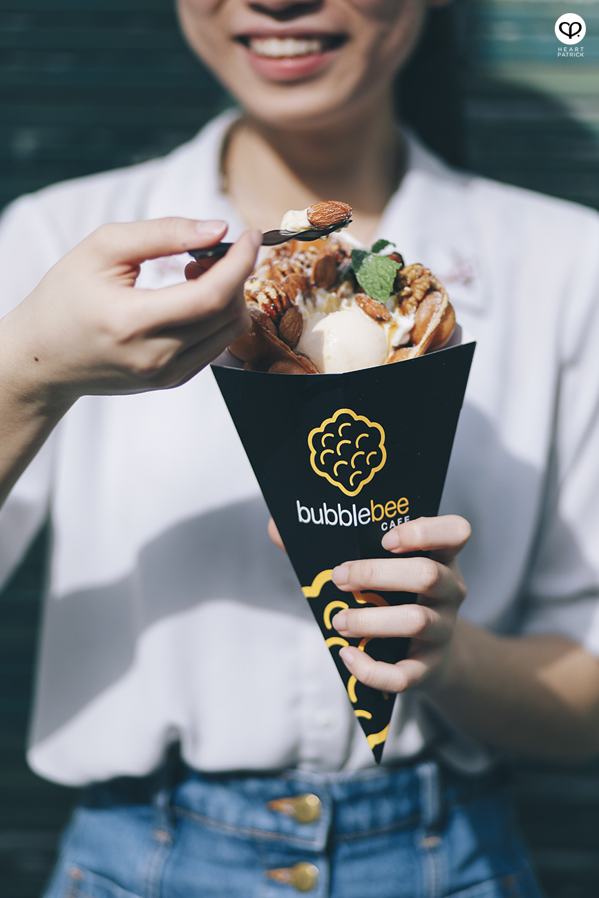 heartpatrick food photography bubble bee caf� petaling street kuala lumpur chinatown egg waffles