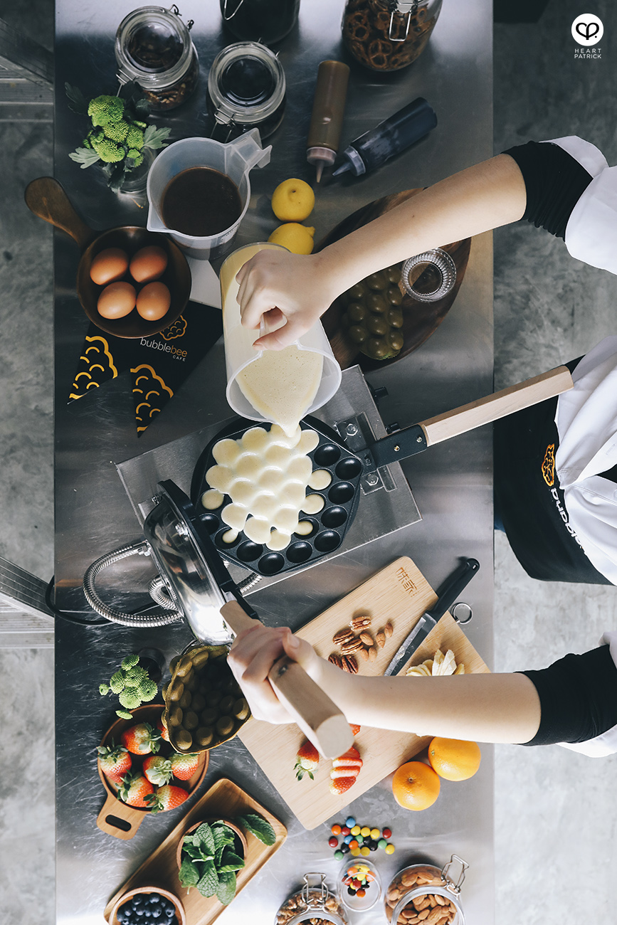 heartpatrick food photography bubble bee caf� petaling street kuala lumpur chinatown egg waffles
