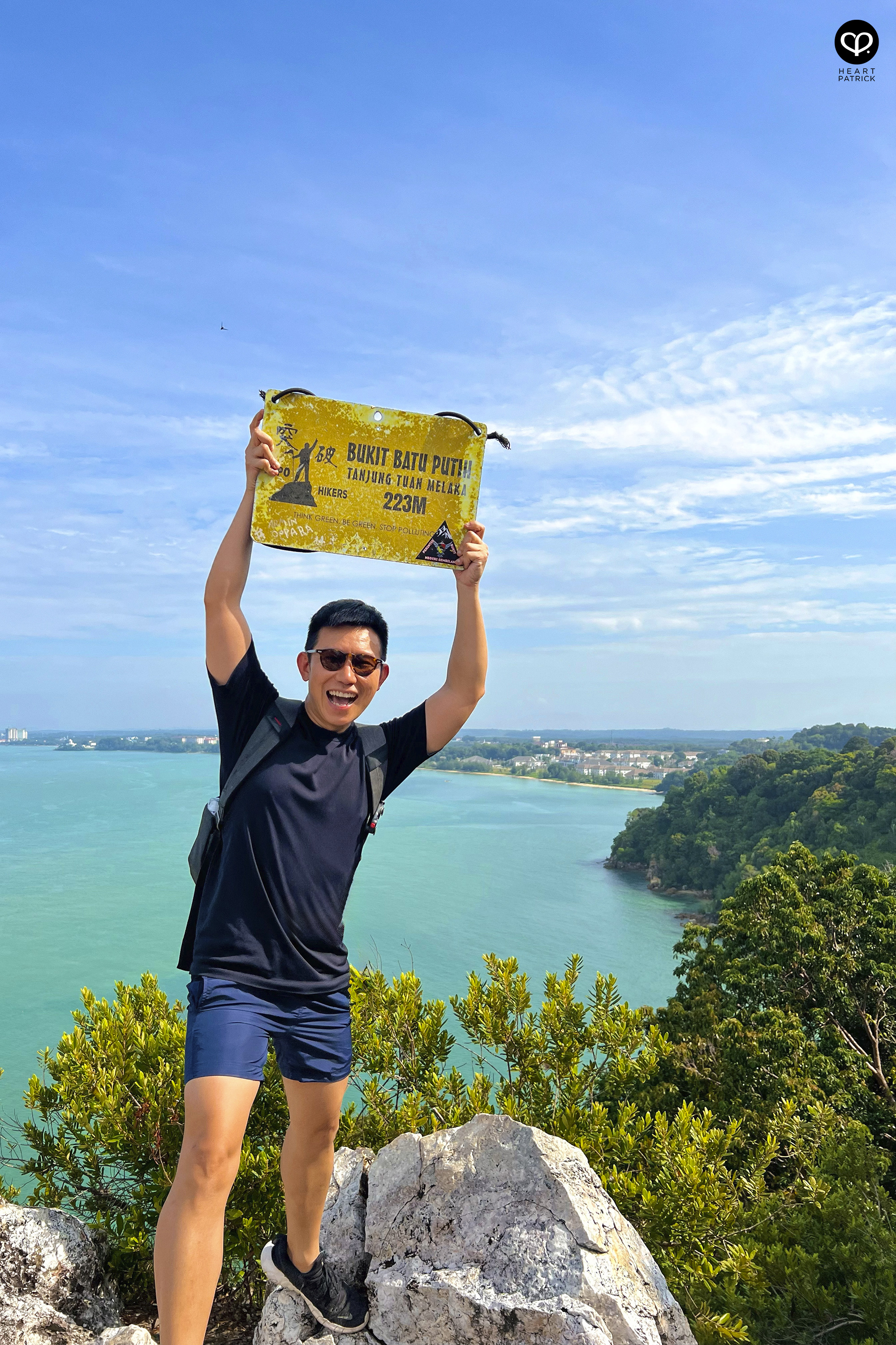 heartpatrick hiking photography bukit batu putih tanjung tuan melaka