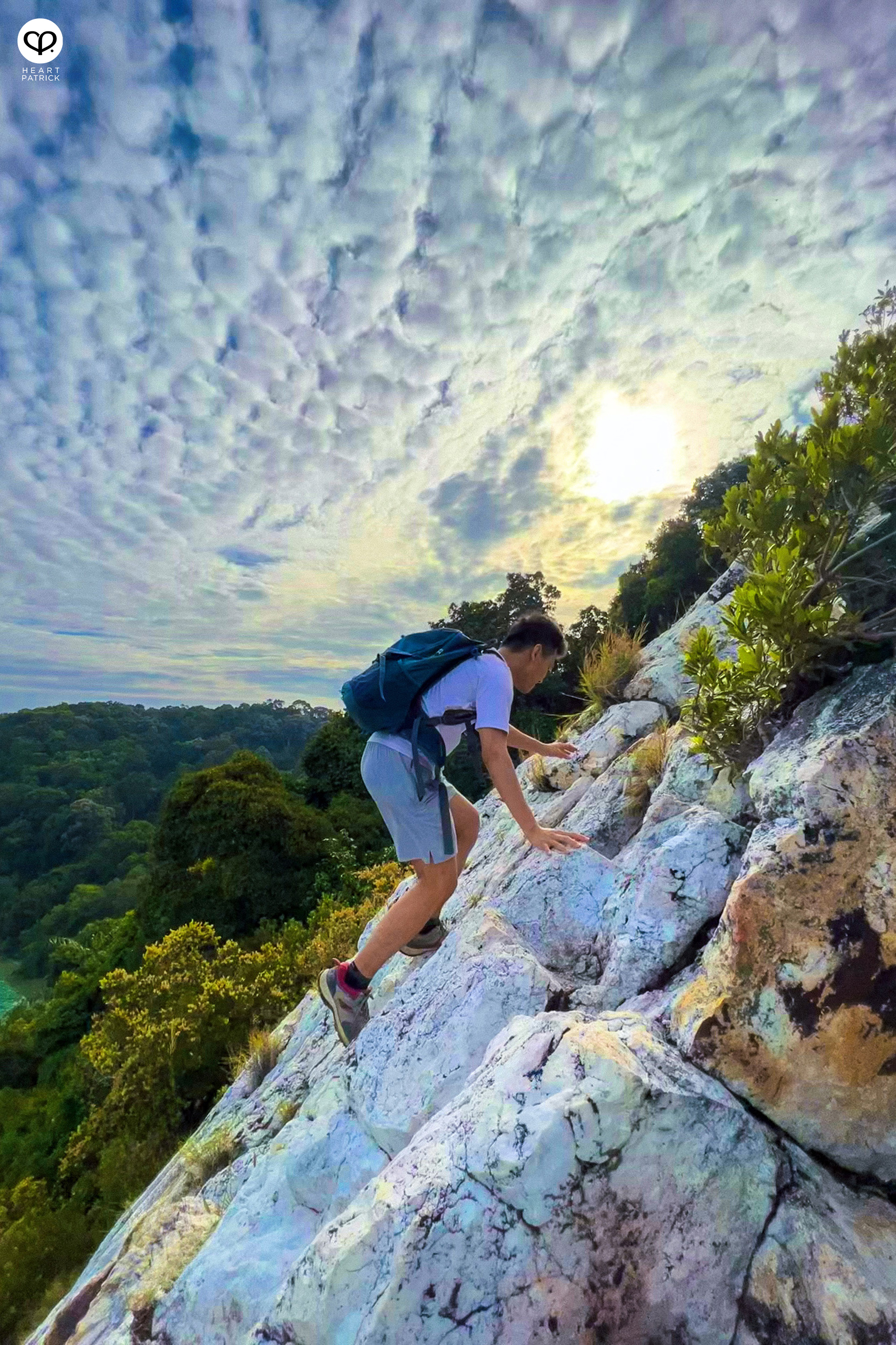 heartpatrick hiking photography bukit batu putih tanjung tuan melaka