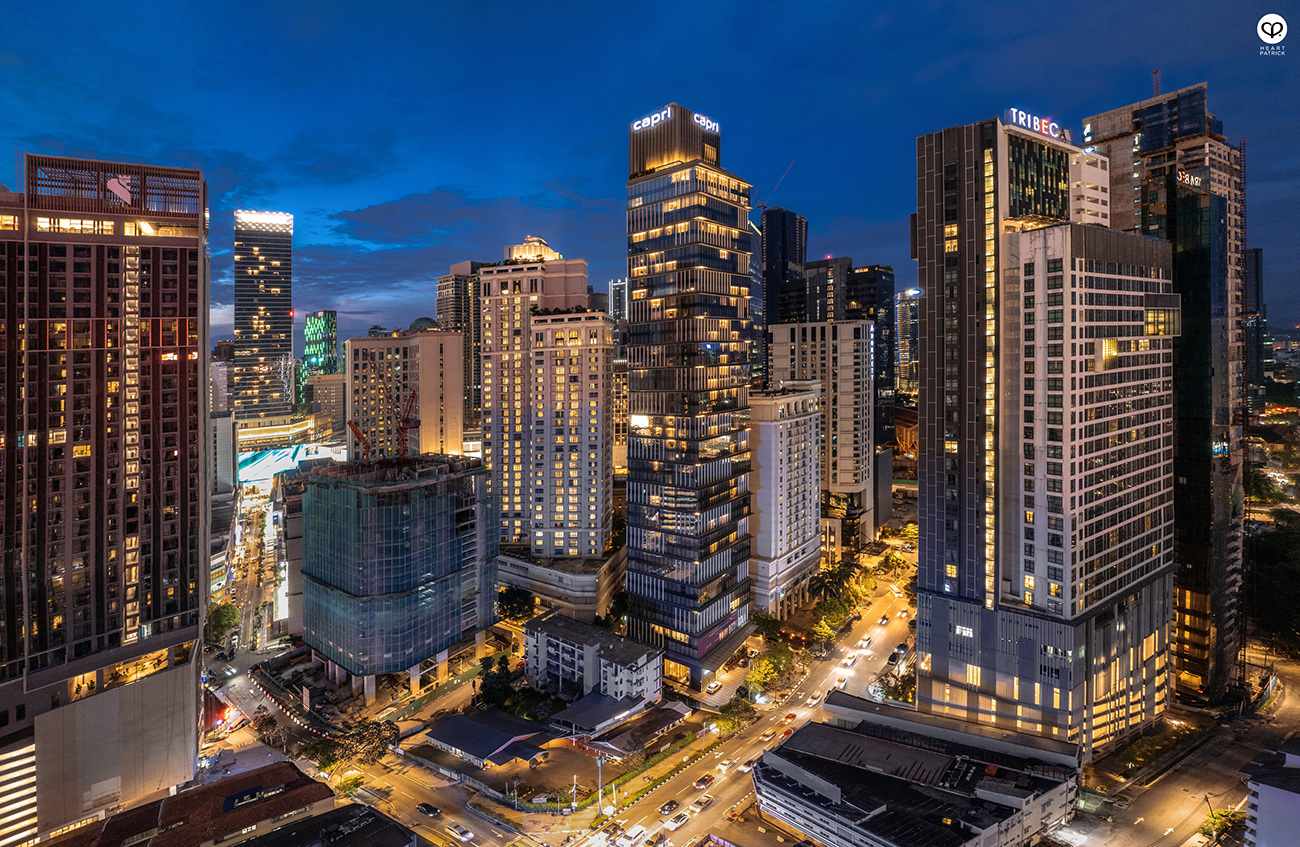 heartpatrick aerial architecture interior real estate property developer photography capri by fraser bukit bintang CDC