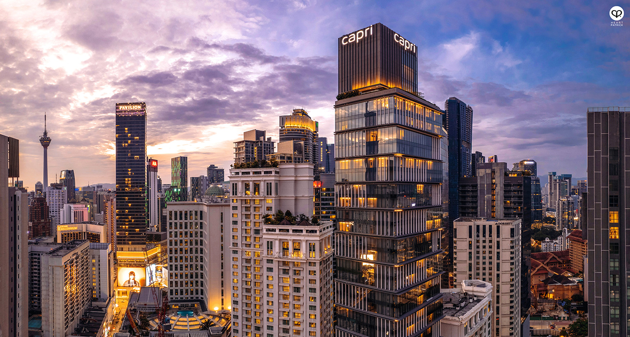 heartpatrick aerial architecture interior real estate property developer photography capri by fraser bukit bintang CDC