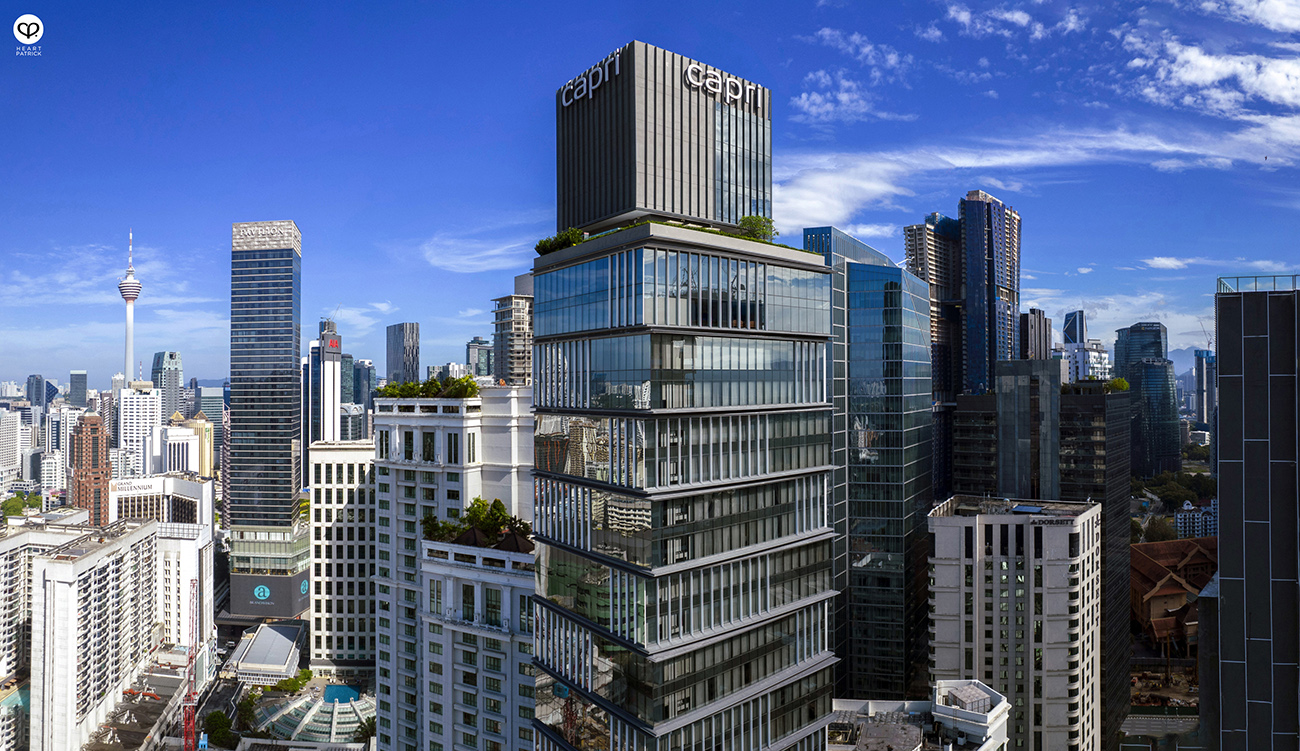 heartpatrick aerial architecture interior real estate property developer photography capri by fraser bukit bintang CDC