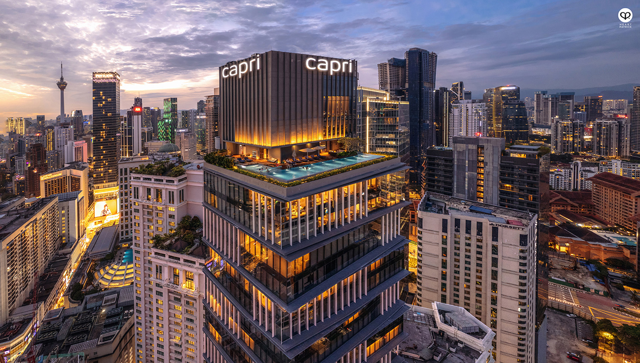 heartpatrick aerial architecture interior real estate property developer photography capri by fraser bukit bintang CDC