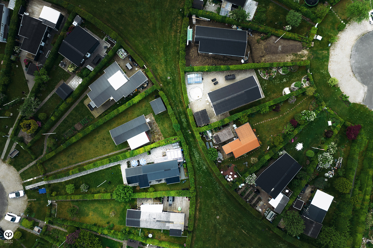 heartpatrick spaces urban exploring copenhagen denmark Brondby Haveby circular houses