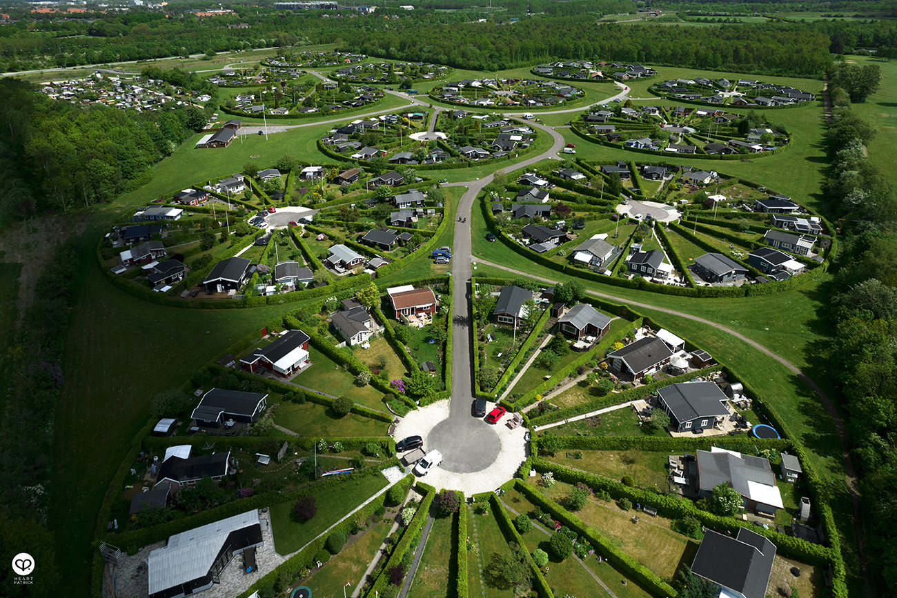 heartpatrick spaces urban exploring copenhagen denmark Brondby Haveby circular houses