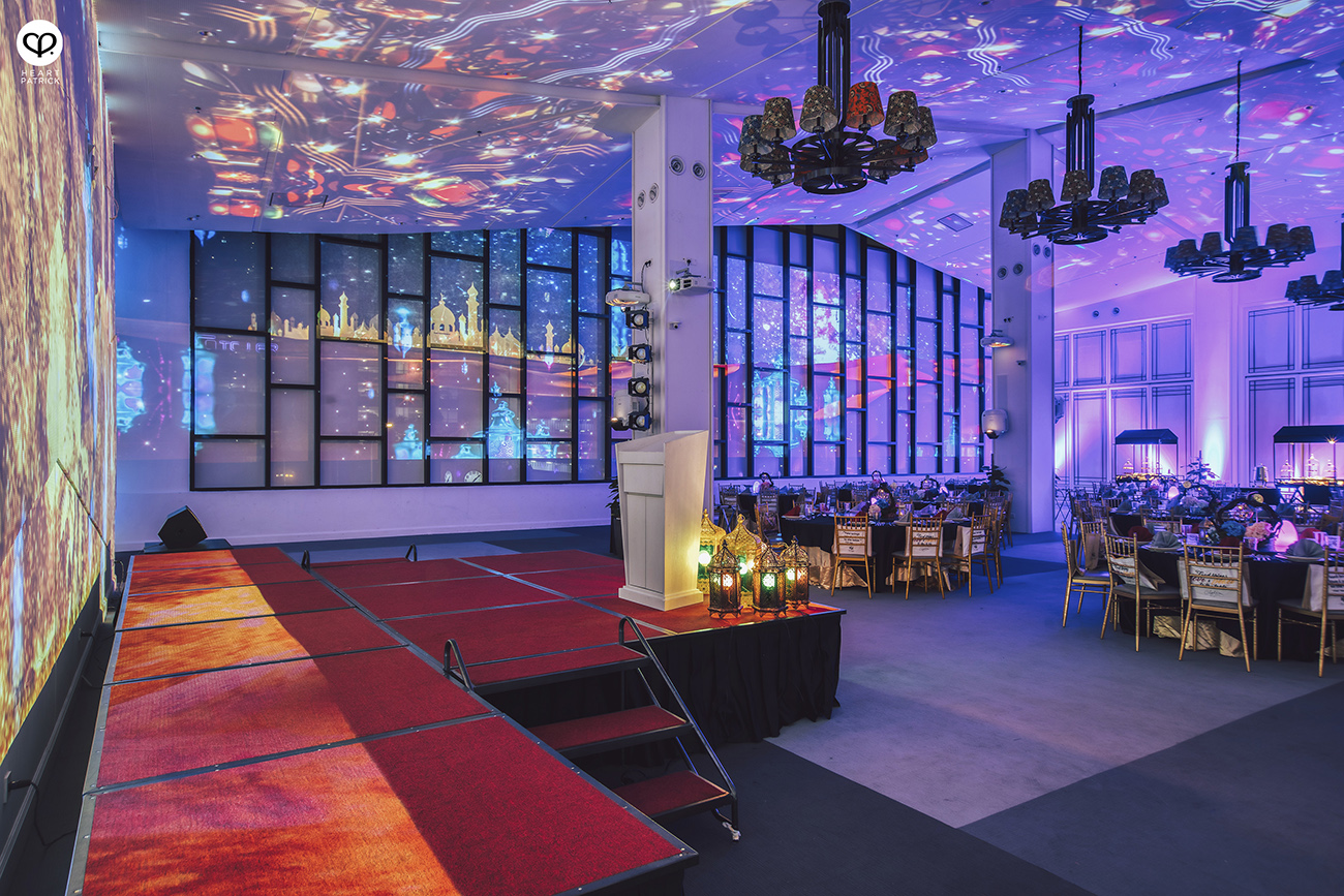 heartpatrick spaces interior photography de wan light projection event hall the linc kuala lumpur