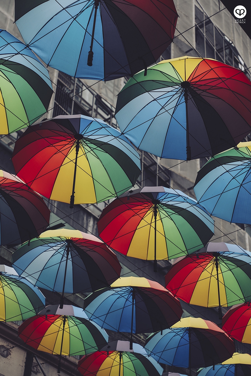 heartpatrick urban exploring kuala lumpur colorful umbrella empire damansara