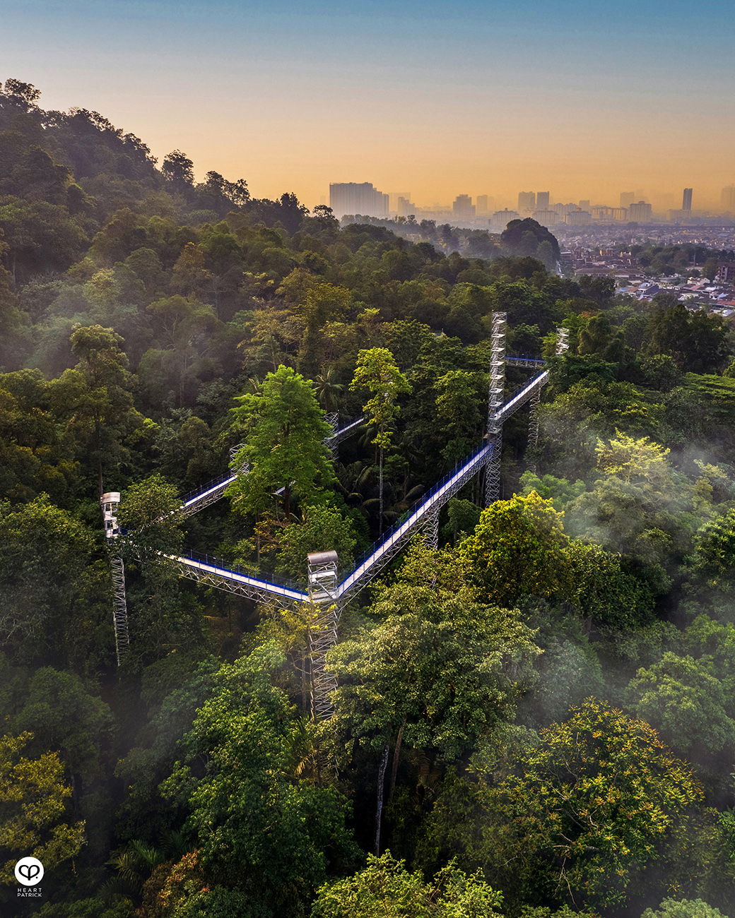 heartpatrick aerial photography urban exploring forest skywalk FRIM kepong